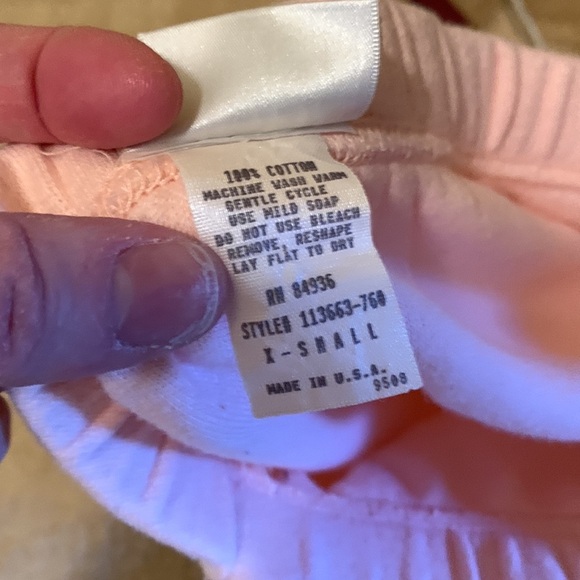 Moda Intl knit suit set in pink and cream - Picture 14 of 15